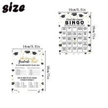 Class Of 2026 Graduation Bingo Game Set, Graduation Party Interactive Cards, Paper Printed Game Props, For 2026 Graduation Gathering Ceremony Events, Multi-Player Party Tabletop Games, Party Decorations Entertainment Supplies - Style 1 - View 7
