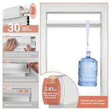 No Drill No Tools Blackout Cellular Shades Cordl Easy Install Honeycomb Blinds Thermal Insulated Noise Reduction Blinds For Indoor WindowsBlackout-White 34.5" W X 48" H - 34.5W X 48H - View 2