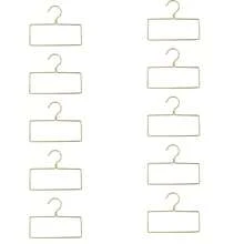 1 pieza/2 piezas/5 piezas/10 piezas Percha multifuncional de hierro dorado estilo nórdico para toallas, bufandas y ropa - Dorado - Ver 11