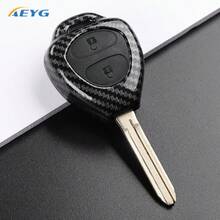 碳纖維風格 ABS 汽車鑰匙殼套，適用於 Corolla Land Cruiser Yaris Camry RAV4 汽車鑰匙遙控器配件 - 豐田L款 - 查看 9