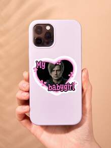 Hình dán Leon Kennedy "My Babygirl", decal vinyl game, hình dán meme Leon S. Kennedy trái tim màu hồng hài hước từ RE4 Remake, decal chống thấm nước cho máy chơi game, laptop, bình nước. - Nhiều màu - Xem 3