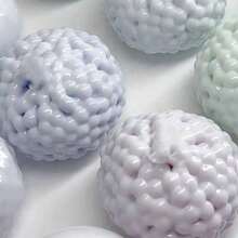 1个Nee-D0h手工可挤压绿色球，适合制作创意弹珠球、家庭聚会、节日、嘉年华、减压ASMR球，带弹珠 - 爆裂珠 - 查看 2