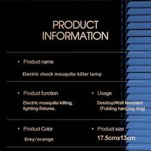 OBOVAY Repelente eléctrico de mosquitos 3 en 1, Mata mosquitos con luz UV, Lámpara repelente de mosquitos para interiores/exteriores, Alimentado por USB para el hogar, la cocina, el patio, el jardín, el camping - Multicolor - Ver 9