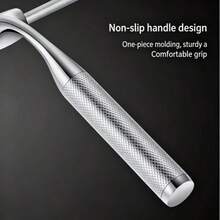 1pc Gold/Silver Bathroom Squeegee, Shower Scraper Brush, Mirror Squeegee, Window Scraper, Cleaning Tool, Convenient & Practical With Hook, Bathroom Cleaning Accessory, Essential Cleaning Tool For Autumn/Winter - Multicolor - View 6