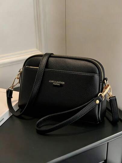 New Fashion Classic Clown Letter Decor Design Shoulder Bag, Multi-Compartment Square Bag, Retro Stylish Bag, Elegant Handbag, Business Commuter Bag, Suitable For Shopping, Commuting, Holiday Gifts