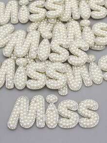 1Pc Queen,Bride,Mrs Pearl Patches On Clothes Rhinestone Applique Patch For Jackets Crystal Crown Badge Sewing Crafts,Suitable For Suitable For Women,Wedding,Bride To Be,Hen Party, Birthday Gifts, Mother's Day Decorations, Mother's Day Gifts, Graduation Parties, Baby Showers, And Cake Decorations - Letter Stickers - View 3