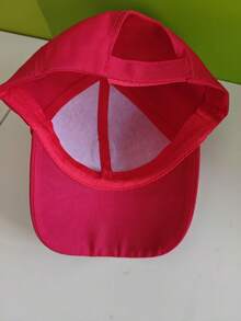 1pc Women's 26 Letter Embroidered Baseball Cap, Adjustable Outdoor Sun Protection Casual Hat Suitable For Spring/Autumn Travel, Beach, Street, Unisex Sports Sun Hat - Red - View 9