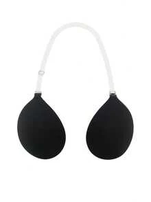 1对隐形粘性聚拢文胸，带透明挂脖肩带，可重复使用，适用于露背连衣裙和上衣的粘性无肩带文胸 - 彩色 - 查看 13