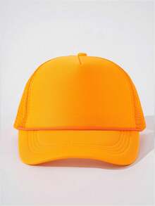1pc Solid Color Drawstring Mesh Cap, Adjustable Outdoor Sun Protection Casual Hat Suitable For Spring/Autumn Travel Beach Vacation, Unisex Y2K Style Cap,Summer,Holiday,Festival - Baseball Cap - View 19