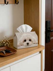 Sac de rangement personnalisé pour serviettes hygiéniques/mouchoirs imprimé avec photo de mode, sac à mouchoirs en tissu, distributeur de mouchoirs en tissu créatif, sac à mouchoirs suspendu, convient pour la salle de bain, le salon, la chambre à coucher et autres fournitures domestiques quotidiennes - Multicolore - Voir 3