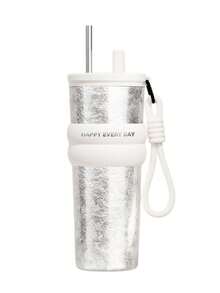 Cốc sứ tráng men 710ml – Tay cầm chống trượt, cốc giữ nhiệt di động kèm dây đeo - Nhiều màu - Xem 9
