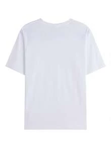 T-shirt d'été pour hommes, T-shirt à motif d'épée de samouraï japonais "Destiny", style de rue samouraï coupe ample - Blanc - Voir 7