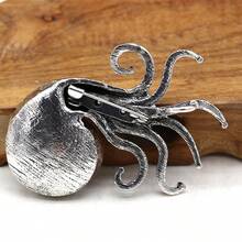 天然化石胸针，菊石形状，海螺壳材质，服装别针，适用于外套、连衣裙等服饰 - 胸針 - 查看 6