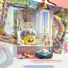 SpongeBob SquarePants 1 buah buku catatan bertema, cocok sebagai suvenir pesta. Ini adalah buku catatan yang menyenangkan, sempurna untuk perayaan ulang tahun dan dekorasi kantor. Buku catatan ini menggemaskan dan merupakan buku harian kantor bertema kartun, cocok untuk pelajar dan penggunaan di kantor. Cocok sebagai hadiah ulang tahun dan hadiah yang sangat baik untuk pelajar (gaya acak). - buku catatan - View 7
