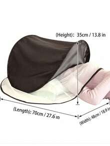 1 pieza Red mosquitera portátil de 3 colores y varios tamaños sin instalación, mosquitera plegable para viajes, camping, picnic, siesta al aire libre, uso en el coche, anti-insectos, no sofocante, compacta, almacenable - Multicolor - Ver 15