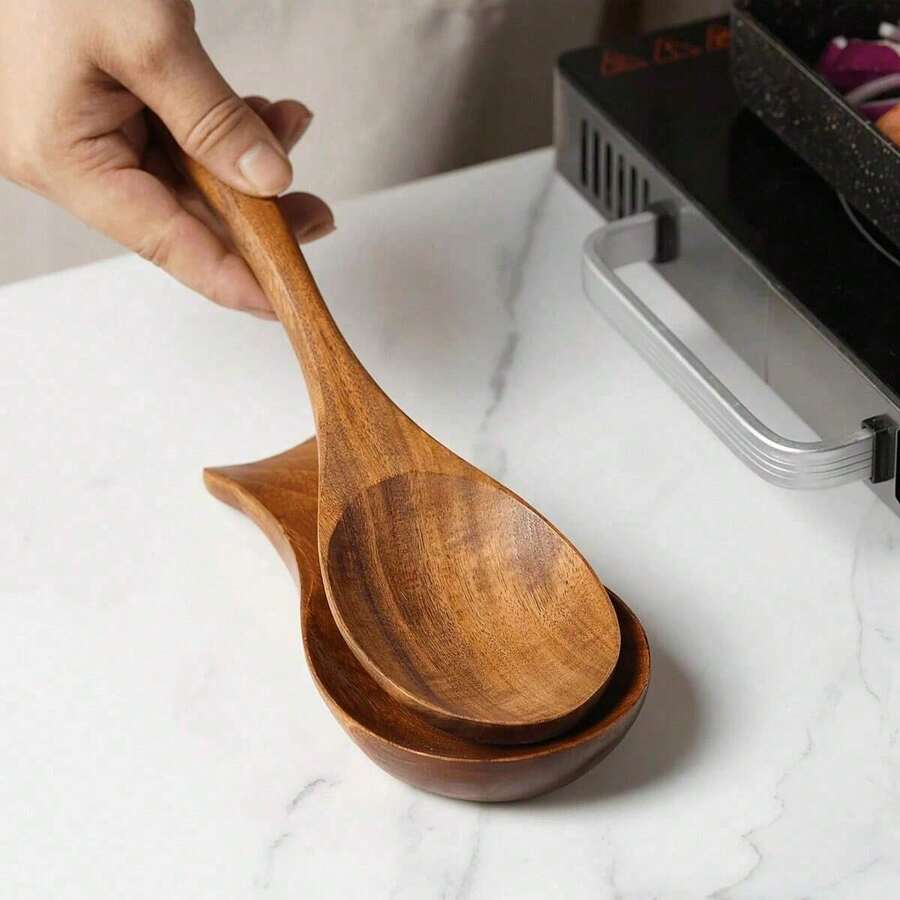 Giá đỡ đũa gỗ đa năng Nanmu, dùng cho đĩa nước chấm, sushi, nhà hàng. - Nhiều màu - Xem 1