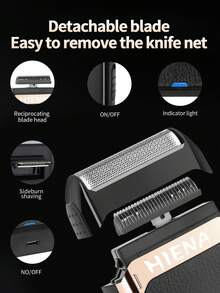 HIENA Máy cắt tóc chuyên nghiệp không dây khắc hình rồng với đầu điều chỉnh được, bộ máy tỉa tóc lưỡi chữ T có màn hình hiển thị kỹ thuật số. - Nhiều màu - Xem 4