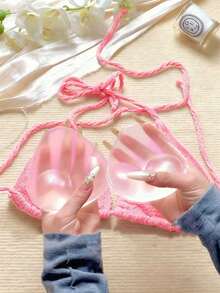 1 Paar wiederverwendbare Silikon-BH-Pads, unsichtbare nahtlose Einsätze, nahtlose Push-up-Cups für trägerlose und rückenfreie Kleider, Bikinis & Bademode, Muttertagsgeschenk - Verschiedenfarbig - Übersicht 5