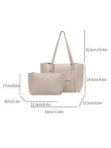 High-Quality Fashionable Versatile Handbag, 2025 New Summer Large Capacity Niche Luxury Shoulder Tote Bag For Women - White - View 5