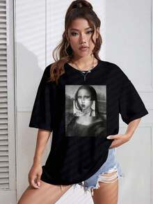 Women T-Shirts - Black - View 4