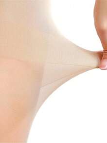 2 Pairs Women's Sexy 20D Ultra-Thin Transparent Pantyhose, Fashionable & Minimalist, Comfortable & Breathable - Apricot - View 7