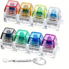 1 Set Keyboard Stress Relief Toy, Interesting Keychain Gift Suitable For Friends, Perfect Novelty Gift For Christmas And Halloween - Multicolor - View 4