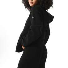 Alo Yoga Domain Rib Knit Full Zip Sweater - Premium Ribbed Knit Cardigan | Viral 2026 Women's Luxury Lounge Wear | Slim Fit Full-Zip Mock Neck Sweater | Comfortable Soft Daily Streetwear | Authentic Designer Knitwear Apparel - 黑色 - 查看 2