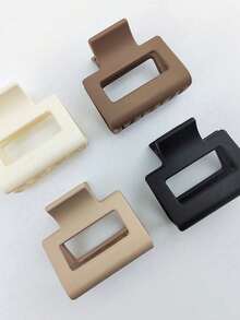 8pcs/Set 4cm Coffee Color Mini Hair Clips, Versatile Minimalist Hair Clips For Daily Use,Summer,Holiday,Travel - Multicolor - View 3