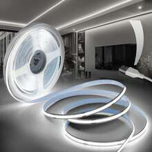 Dây đèn LED COB 2M/5M nguồn USB có công tắc cảm ứng điều chỉnh độ dài, có thể cắt theo ý muốn, thích hợp cho phòng khách, phòng ngủ, tủ quần áo, phông nền TV, nhà bếp. - Dải đèn COB - Xem 16