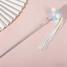 Plush Cat Teaser Wand Toy, Acrylic Cat Fairy Wand Toy, Pet Cat Toys - Multicolor - View 6