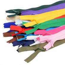 20pcs #3 Nylon Invisible Zippers, Closed-End Zippers Suitable For Dresses, Clothing Pockets, Bags, Pillows - Multiple Sizes Available - Mixed 20pc - View 14