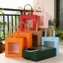 1套豪华透明窗口礼盒，纪念品包装空盒，生日礼盒 - 查看 3