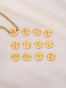 3个/套 字母连接吊坠 不锈钢 A-Z 字母吊坠 18K PVD 镀层 DIY 耳环 手链 首饰制作 - 吊墜 - 查看 3