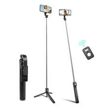 Gậy selfie không dây kiêm chân máy có điều khiển từ xa Bluetooth, giá đỡ điện thoại xoay 360° có thể kéo dài, lý tưởng cho livestream và du lịch. - Một cỡ - Xem 2