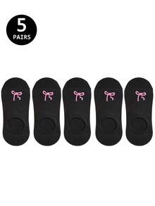 5 Pairs/10 Pairs/20 Pairs Women Ankle Socks, Lightweight Invisible Low-Cut Cute Socks, Boat Socks, Suitable For Spring, Summer, Autumn Wear, Suitable For Daily Wear, Travel Essential, Party, Daily Life, Activities, Festivals (With Cardboard) - Multicolor - View 12