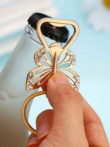 1/2个蝴蝶造型开瓶器钥匙扣，欧美婚礼派对生日礼物，锌合金啤酒开瓶器，非常适合生日、感恩节、母亲节、父亲节等场合。 - 查看 2