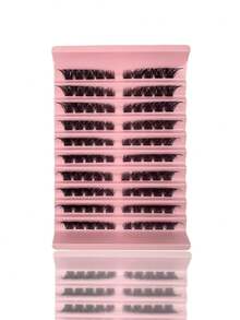 100pcs D-Shaped Curly Fluffy False Eyelash Clusters, Thick Segmented False Eyelash Clusters, Thick False Eyelash Extensions, Single Eyelashes For DIY Eyelash Extensions, Daily Makeup, Home And Travel Cheap, Lashes Clutters, Fluffy Lashes - View 6