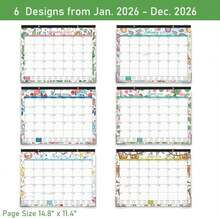 2026 Desk Calendar - Calendar From January 2026 - December 2026,12 Months Desk Pad Calendar, 148" X 114", Desk Pad, Large Ruled Blocks - White - View 5