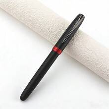 金豪75哑光黑钢笔，红色装饰，经典商务签字笔，办公签字礼品 - 75 - 查看 5