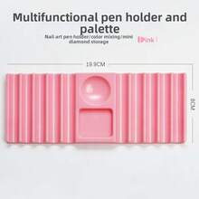 Dual Form Holder Plastic Pen Stand For Nail Art Tools Nail Brush Holder Storage Nail Extension Molds Holder - Multicolor - View 8