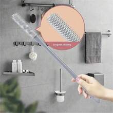 Bàn chải chà chân cán dài - Bàn chải massage silicon mềm mại dùng để tẩy tế bào chết vùng lưng, tay cầm chống trượt, vận hành bằng tay, thích hợp cho việc tắm, chăm sóc chân, tắm vòi sen, chăm sóc da nhẹ nhàng và thư giãn. - A - Xem 7