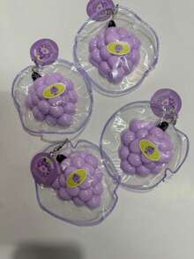 Innovative Realistic Grape Squeeze Toy, Stress Relief Fidget Toy With Quick Rebound, Suitable As Decorative Ornament For Various Festivals (Random Color Packaging) - Multicolor - View 10