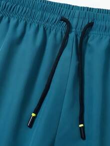 3pcs/Pack Men's Sports Casual Loose Quick-Dry Shorts, Reflective Strip Design, With Pockets, Suitable For Running And Outdoor Activities - Multicolor - View 3