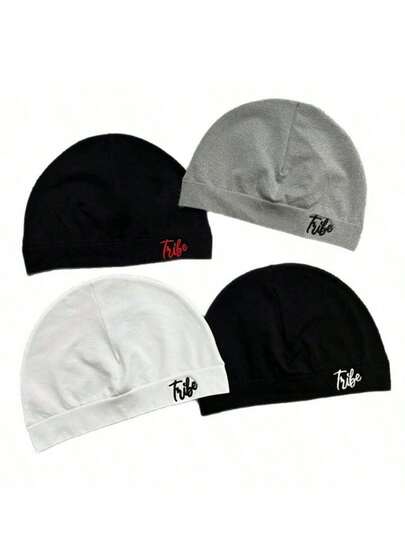 1 chiếc mũ len dệt kim in họa tiết màu trơn, chất liệu nylon, thích hợp cho hoạt động thể thao ngoài trời, chắn gió, giữ ấm, phù hợp cho mùa thu/đông, mùa hè, đi biển, nghỉ lễ.