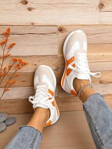 FZY 2025 New Style Women's Casual Sports Shoes, Women's Flat Sandals - Men's Sports Shoes - Women's Home Slippers - Women's Flat Sandals - Lightweight And Versatile Fashionable Sports Shoes - Suitable For All Seasons, With Anti-Slip Rubber Outsoles, Shock-Absorbing Midsoles And Moisture-Wicking Linings. Lightweight Women's Running Sports Shoes - Breathable Cushioned Heels - Women's Yoga Sports Shoes - Waist Support And Anti-Slip Materials, Suitable For Studio Training And Daily Wear - Adjustable Laced Women's Shoes, Fashionable And Multi-Functional Women's Sports Shoes, White Sports Shoes, Christmas Shoes, An Excellent Decoration And Gift For Christmas. - 橘色 - 查看 8