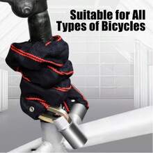1pc Heavy Duty Bicycle Chain Lock, Featuring Sturdy Chain And Anti-Theft U-Lock Dual Design, Extremely Resistant To Smashing, Cutting And Prying, Providing Ultimate Anti-Theft Protection For Commuting. Made Of Durable High-Strength Material, All-Weather Resistant And Rust-Proof, Polished Lock Head Is Solid And Long-Lasting. - Multicolor - View 3