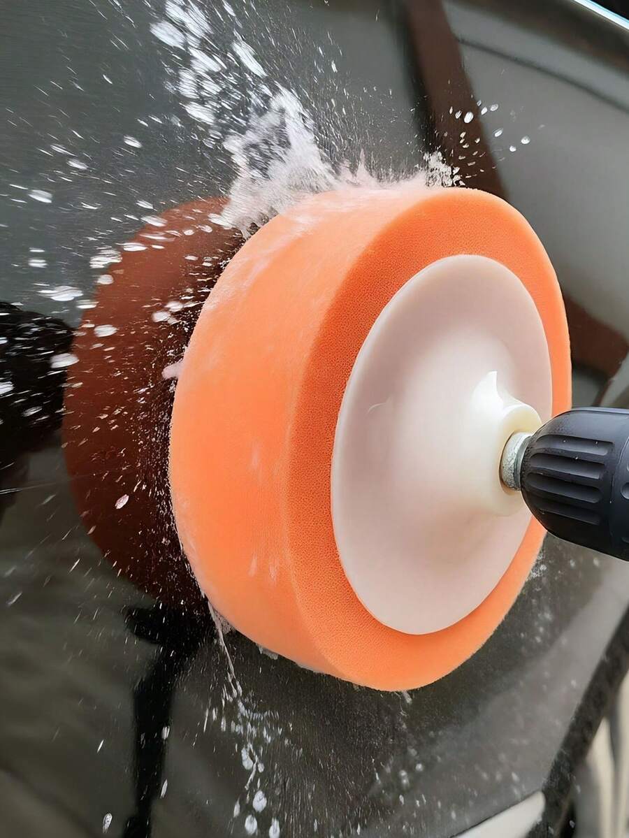 1个汽车抛光海绵盘，M14螺纹，汽车划痕修复和打蜡海绵 - A - 查看 1