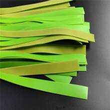 Easytoday 5/10条/包 绿色橡皮筋，厚度1毫米/0.04英寸，随机包装颜色和图案，加厚弹弓扁平橡皮筋，适用于户外射击比赛，可折叠配件 - 綠色 - 查看 7