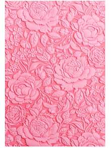 Plantilla de relieve en 3D con flores degradadas, para hacer álbumes de fotos, tarjetas y carpetas de artesanía con textura en 3D, ideal para entusiastas de la manualidad - Multicolor - Ver 6