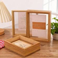 Khung ảnh trong suốt hai mặt, khung trưng bày cây cảnh để bàn, khung ván ép, khung tranh tự làm, khung để bàn kiểu Châu Âu - 1PC - Xem 6